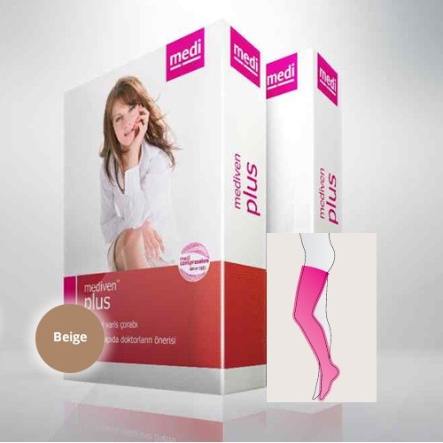 Mediven Plus A-G Media Hasta Muslo ccl 2 t 3 petite beige